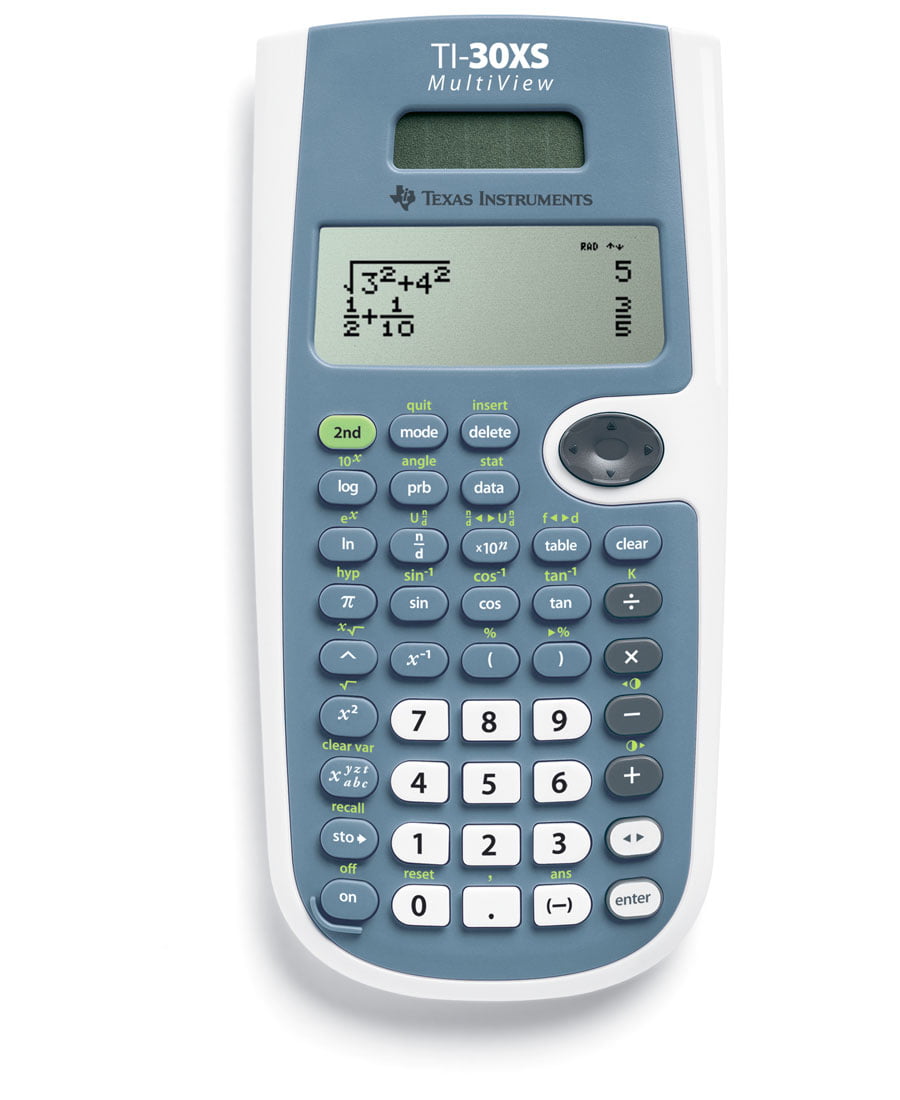 Bedrijfsomschrijving pasta selecteer Texas Instruments TI-30XS MultiView Calculator with 4-line display- Blue  and White – Tech Line